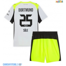 Camisa de time de futebol Borussia Dortmund Niklas Sule #25 Replicas 2º Equipamento Infantil 2025-26 Manga Curta (+ Calças curtas)